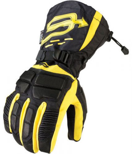 Arctiva comp s6 mens insulated snowmobile gloves hi-vis yellow