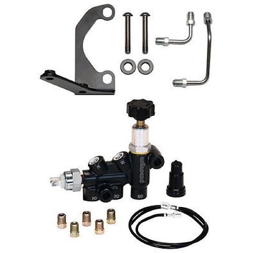Wilwood 260-13190 adjustable combination proportioning valve w/ bracket &amp; lines