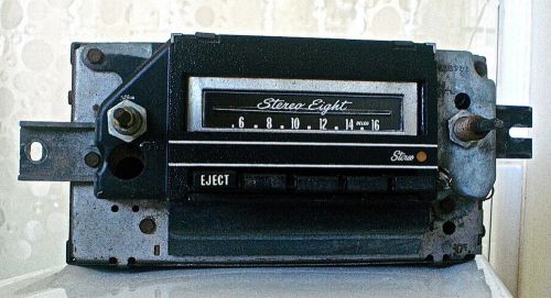 Vintage oem &#039;70-&#039;77 gm delco car truck 8-track player &amp; am radio!! working!! #1