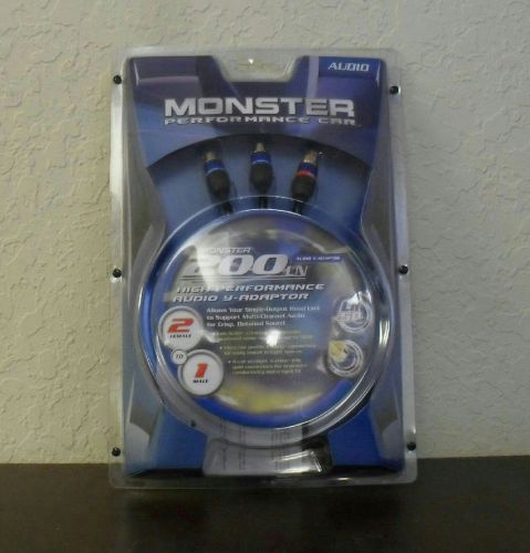 Monster 200 ln audio high performance y connector 113928-00 **brand new**