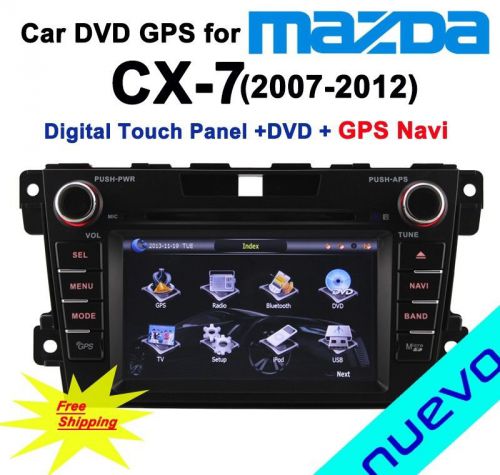 7 inch 2 din special car dvd gps navigation canbus for mazda cx7(cx-7,2007-2012)