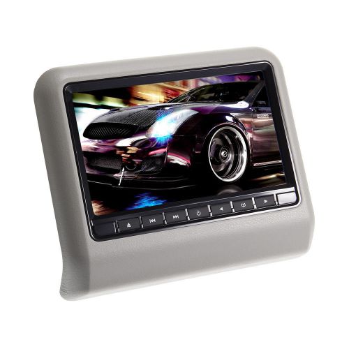 2pcs dual digital universal 9&#034; lcd screen headrest monitor dvd player usb games