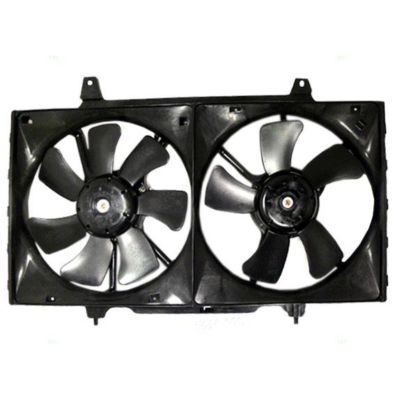 New radiator fan condenser fan motor shroud housing assembly 98-01 nissan altima