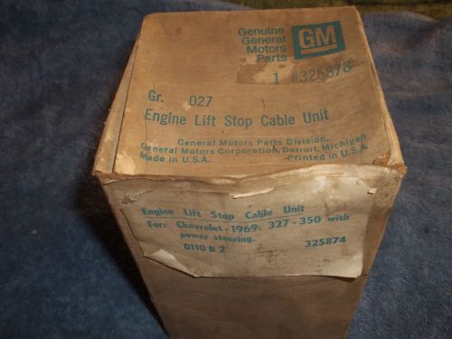 1969 nos chevrolet accessory engine stop lift cable set