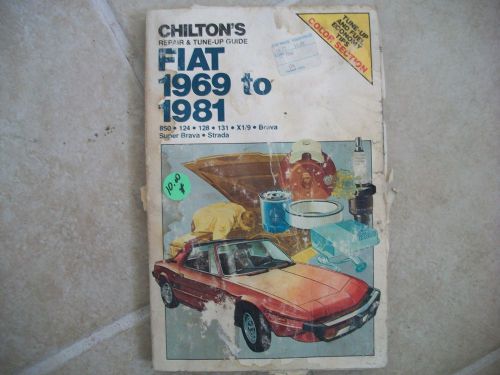 Chilton 7042 repair manual fiat super brava strada 850 124 128 131 x1/9 1969-81