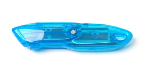 New gtmat blue retractable switch a blade box cutter razor pocket utility knife