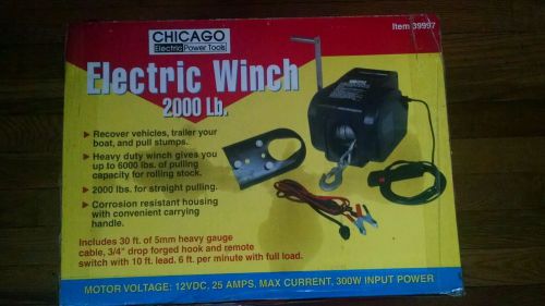 Chicago electric power tools 2000lb power winch - new in box!!!