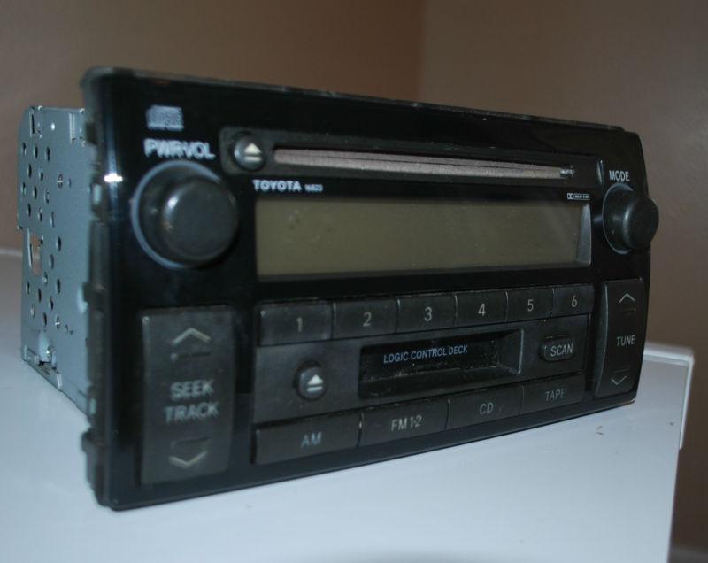 02 03 toyota camry am fm cd cassette player 16823 dolby 86120-aa040 2002 2003