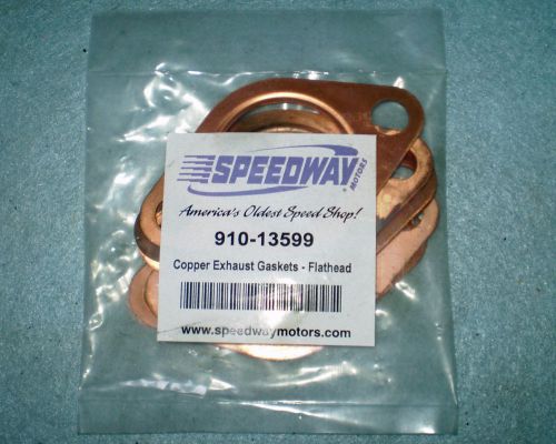 Ford flathead v8 copper exhaust header exhaust manifold gaskets new nors