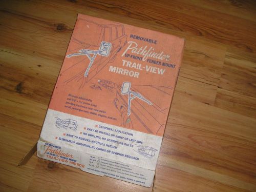 New vintage fender mount trailer towing rear view mirrors orig box pathfinder