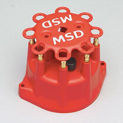 Msd 8431 distributor cap &amp; rotor, red, small diameter cap and race rotor, kit