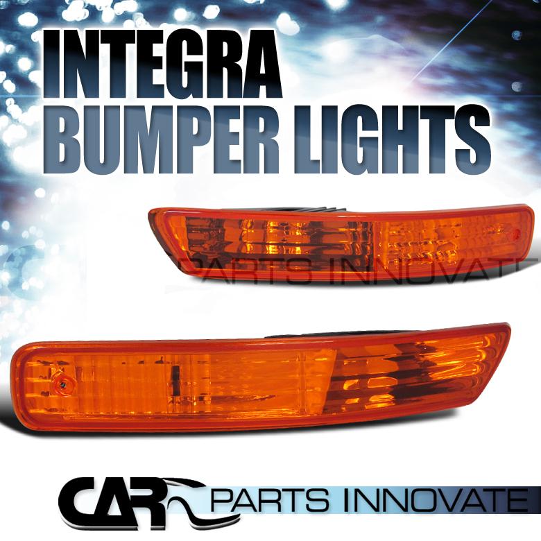 1998-2001 acura integra jdm amber front bumper lights signal lamp