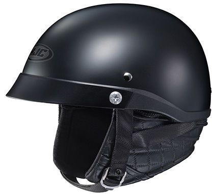 Hjc cl-ironroad half shell street cruiser motorcycle helmet matte black xl