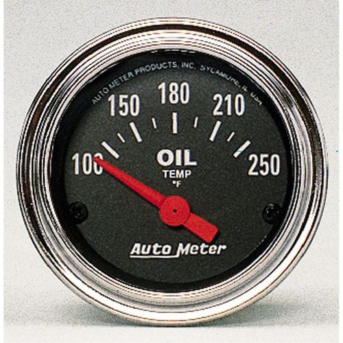 Auto meter 2542 traditional chrome electric oil temperature gauge
