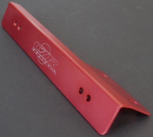 Czrracing universal plate frame relocator relocation brackets brace red