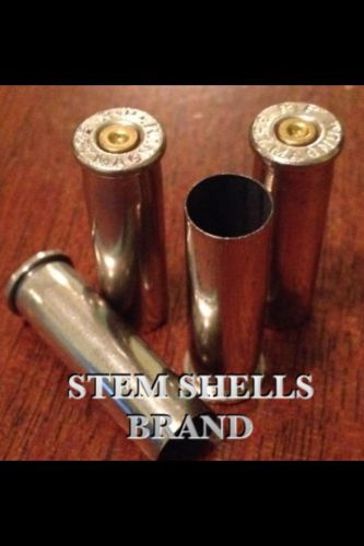 &#034;stem shells&#034; brand .357 magnum bullet shell valve stem caps (4) tpms