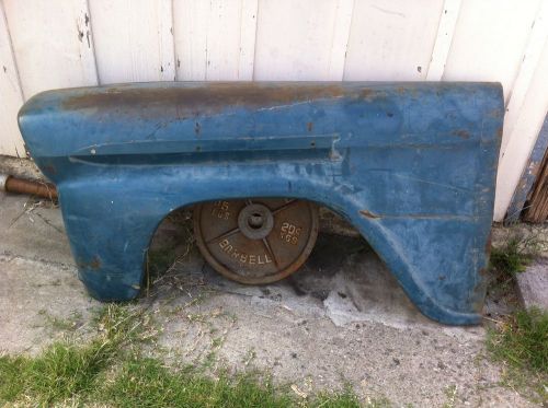 1959 chevrolet pickup truck left front fender will fit 58-59 chevy &amp; gmc