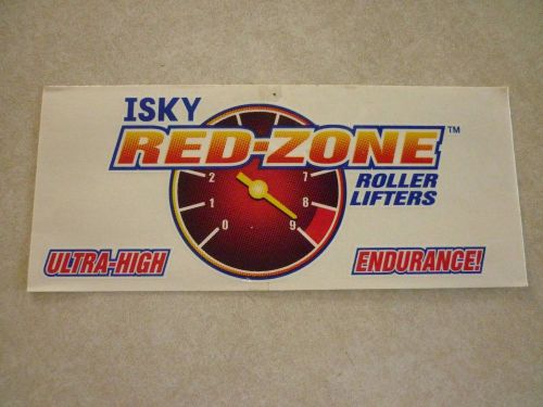 Isky red-zone roller lifters decal or window sticker new unused