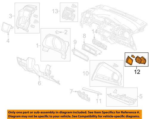 Honda oem 2015 fit instrument panel-air outlet vent right 77630t5ra01za
