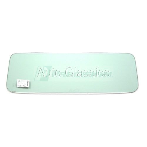 1955-1959 chevrolet gmc pickup truck small curved back glass green tint chevy