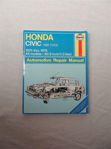 1975-79 honda civic 1500 cvcc haynes automotive repair manual