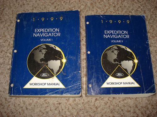 1999 ford expedition lincoln navigator shop manual set original service books
