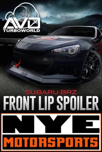 Avo turboworld front lip spoiler subaru brz 2013+ fiberglass underspoiler