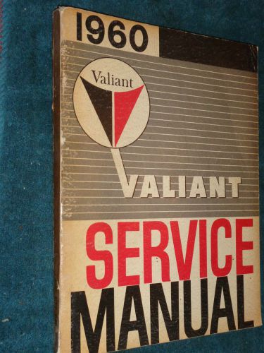 1960 plymouth valiant shop manual / original mopar shop book / also for 1961