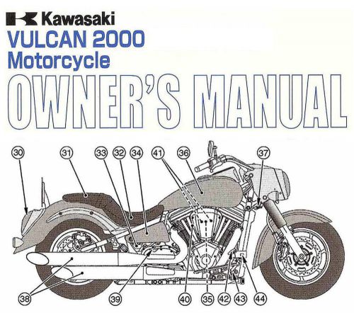 2007 kawasaki vulcan 2000 motorcycle owners manual -vulcan 2000-vn2000a