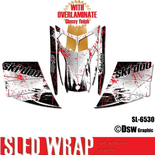 Sled wrap decal sticker graphics kit for ski-doo rev mxz snowmobile 03-07 sl6530