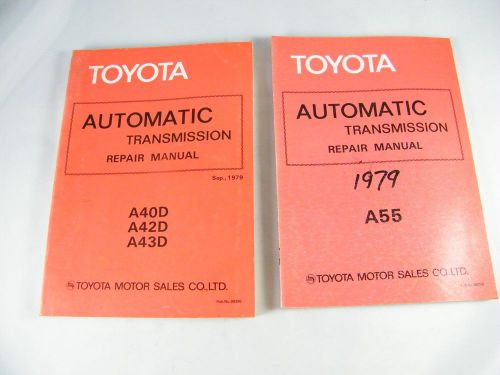 (2) 1979 toyota oem original automatic transmission repair manuals a40d, a42d