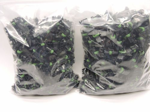 650 pcs weather pack 2 way male connector tower 12015792 lot new