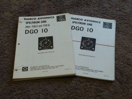 Narco dgo 10 service maintenance manual installation omni localizer gyro