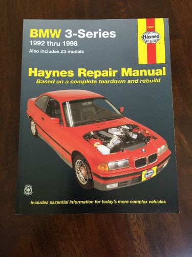 Bmw 3 series for 92-98 haynes repair manual  shop book service owners