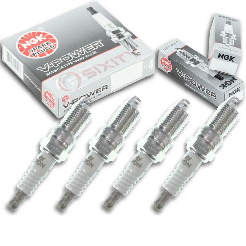 4pcs 1998 omc 5.7l ngk v-power spark plugs stern drive kit set engine kq