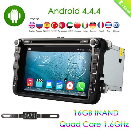 8&#034; screen volkswagen android 4.4 quad core gps car dvd player radio wifi+camera