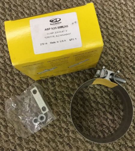 Alliance parts 5&#034; exhaust clamp torctite, alz with gasket new  abp n35 50plag