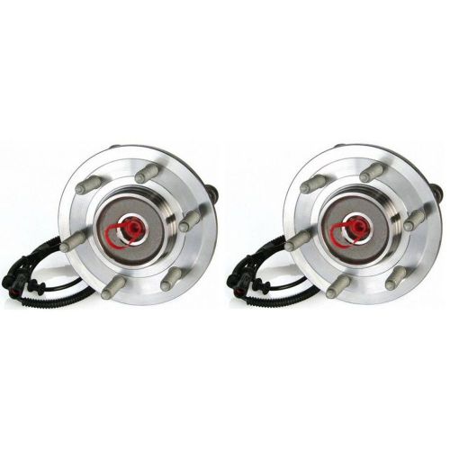 Front wheel hub &amp; bearing left &amp; right pair set for 04-05 ford f150 4wd 6 lug