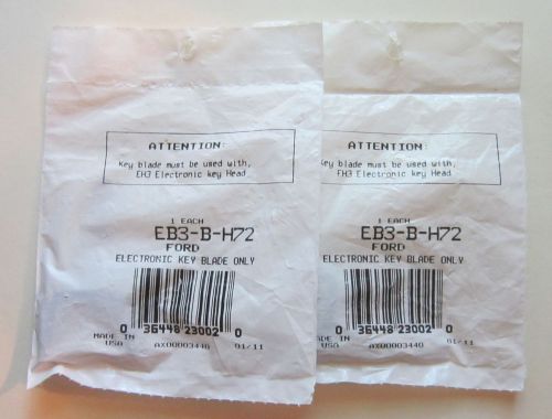 New in bag pair of cloneable chip key blades ilco#eb3-b-h72  ford
