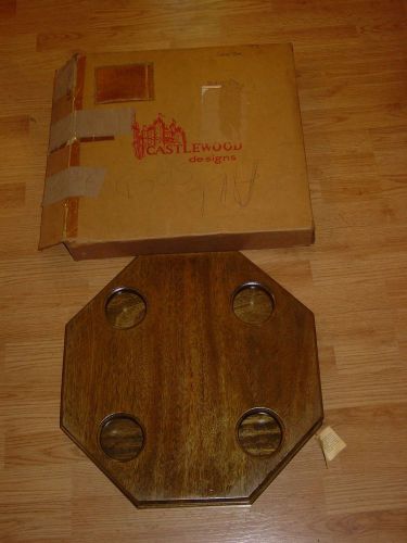 Vintage 1970&#039;s castlewood designs van table custom wood wooden nos