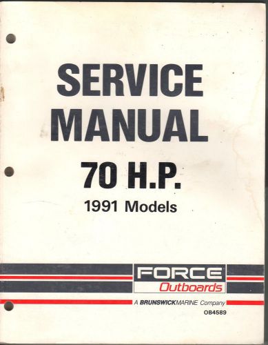 1991 force outboards 70 hp service manual (837)