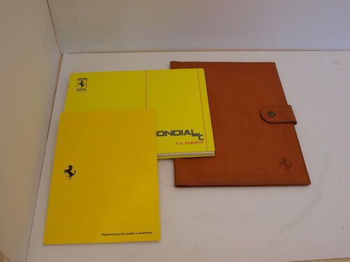 Ferrari owners manual mondial t, new with leather wallet and dealer list