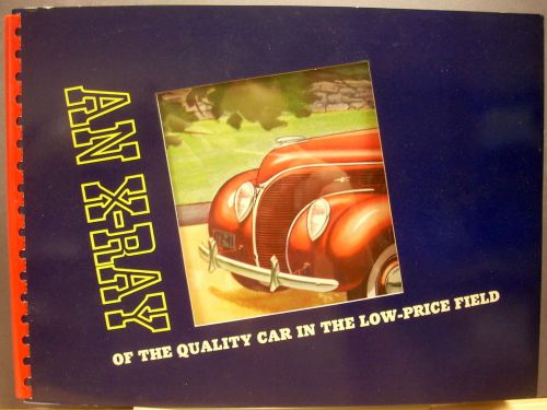 1938 ford v8 deluxe standard models dealer album an x-ray book original