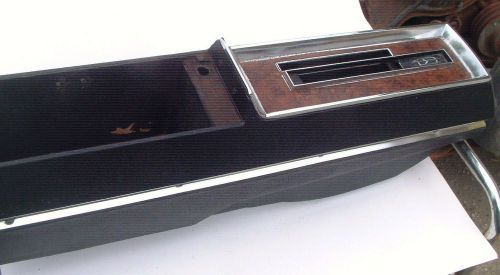 1969 442 cutlass oem black auto shift console less lid and hinge