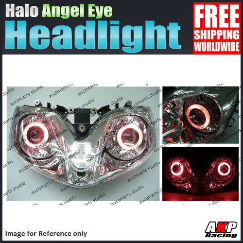 For honda cbr 600 f4i 01-07 02 04 06 halo angel eye headlight assembly red gb