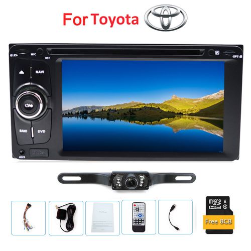 6.2&#034; touch ui car stereo 2 din radio cd dvd player usb gps navigation for toyota