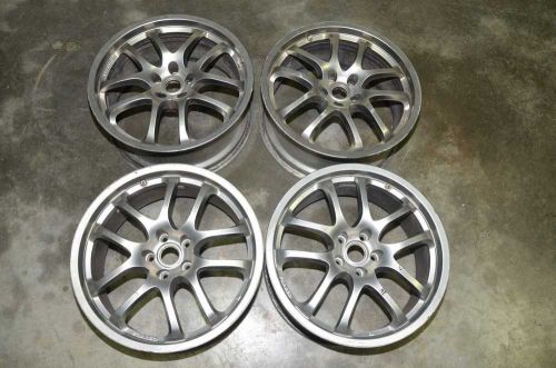 2005 infiniti g35 used set 19&#034; rays forged wheels scuffed oem coupe 125k #3733