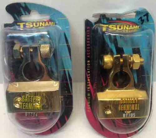 New tsunami gold plated battery terminals - model bt704 - pt705