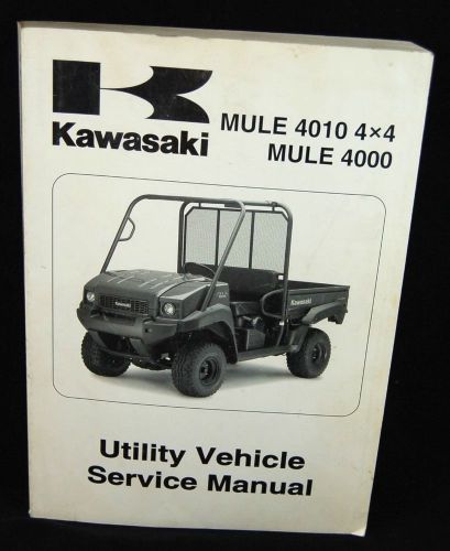 2009 kawasaki mule 4010 4x4, mule 4000 service manual oem no.99924-1406-01
