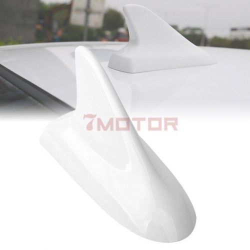 White mast shark fin auto car roof top aerial antenna base decor fit for jeep 7m